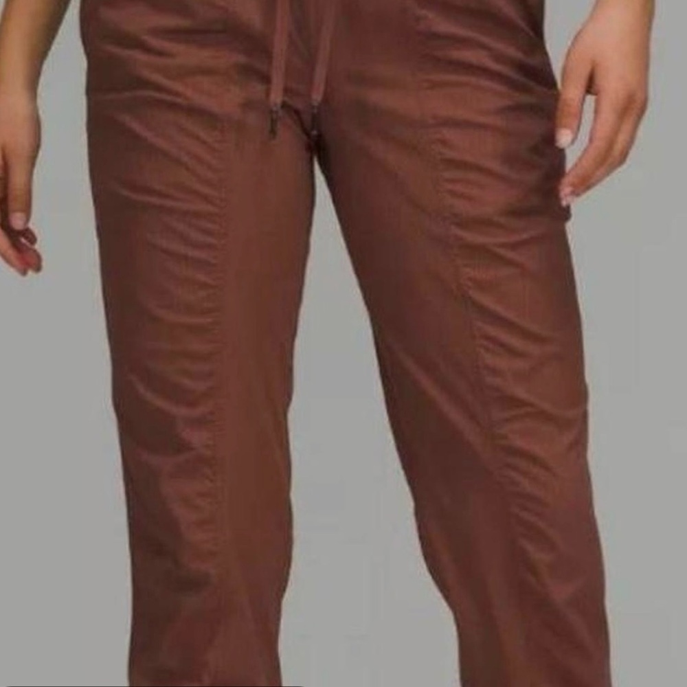 Lululemon joggers in copper